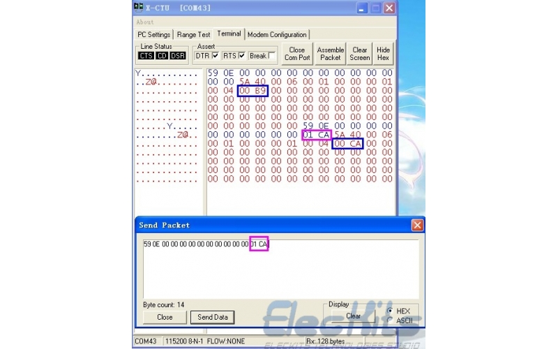 通过指令调节AS3992 UHF RFID的读卡灵敏度